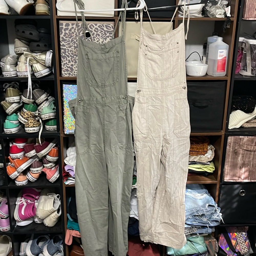 2 free people overalls